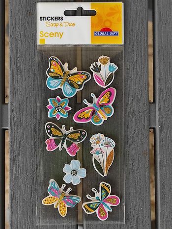 Stickers 3D papillons
