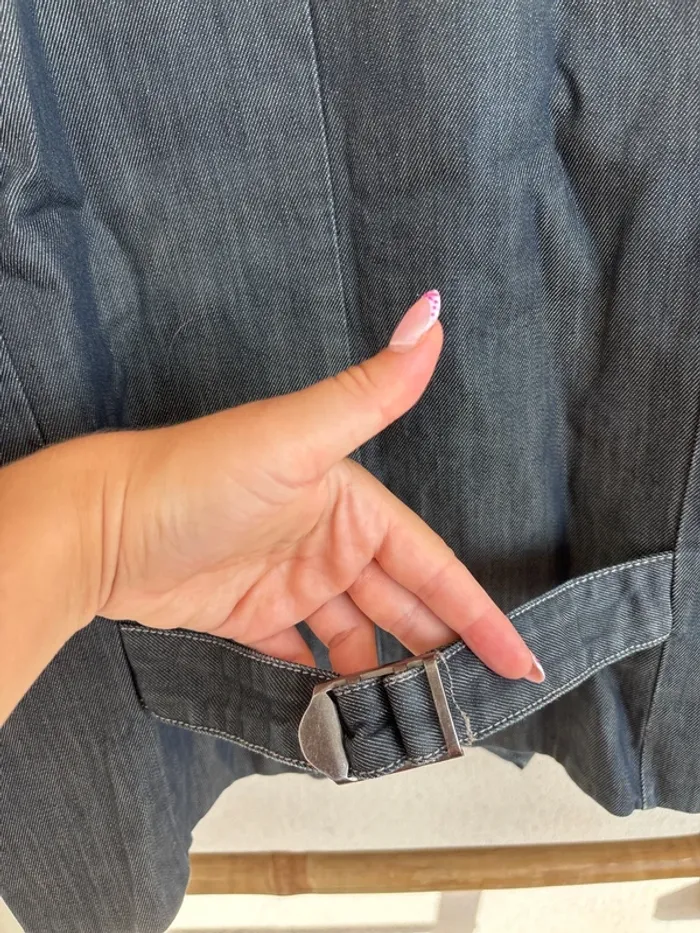 Gilet de costume en jean devred taille M - photo numéro 7