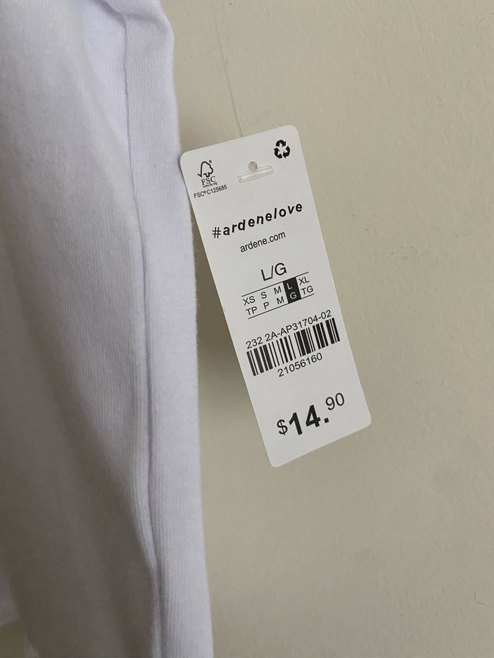 Top court blanc ardene - photo numéro 3