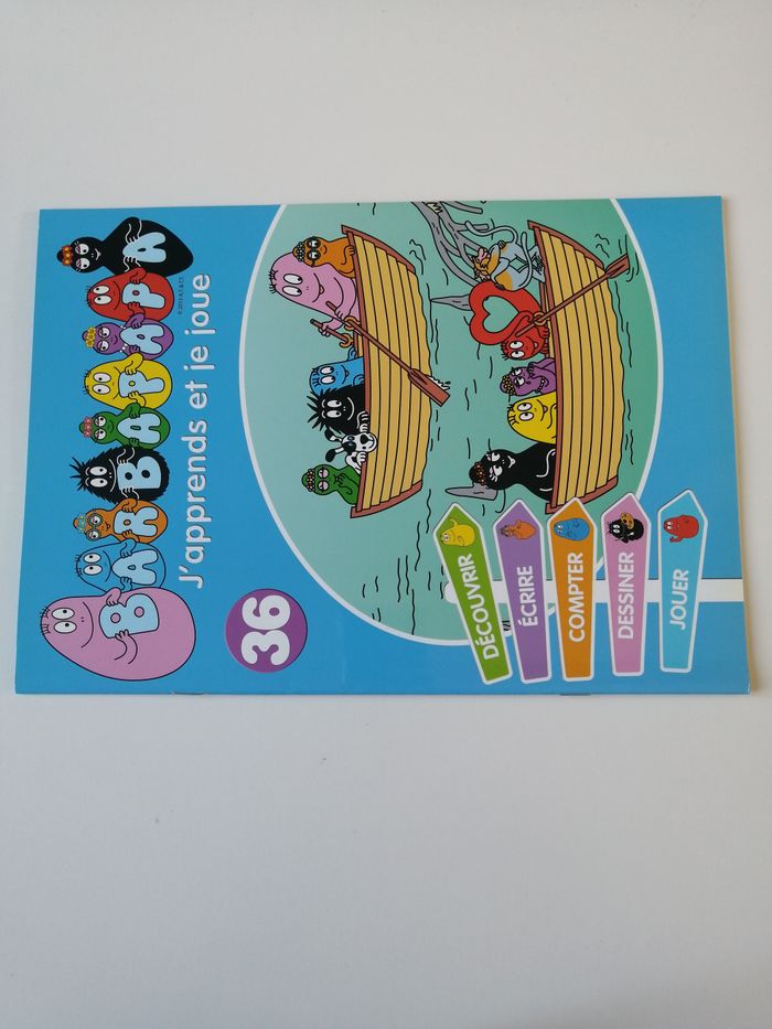 lot barbapapa peluche sac et livres d'activités - photo numéro 7