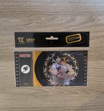 Golden / Black Ticket - Gray - Fairy Tail - édition limité - N°890/2000!