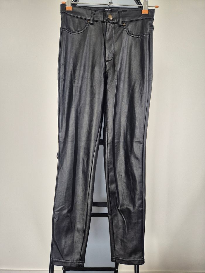 pantalon similicuir vero moda taille S