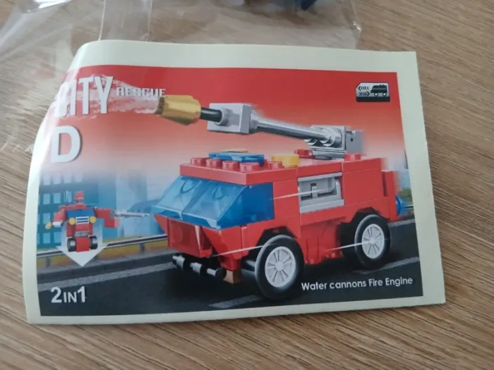 Lot de 4 véhicules pompier en brick lego neuves - photo numéro 5