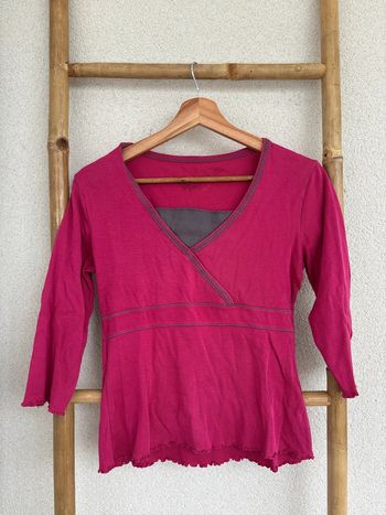Haut rose vintage