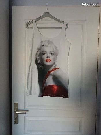 débardeur 100 % coton Marilyn Monroe H&M taille 42