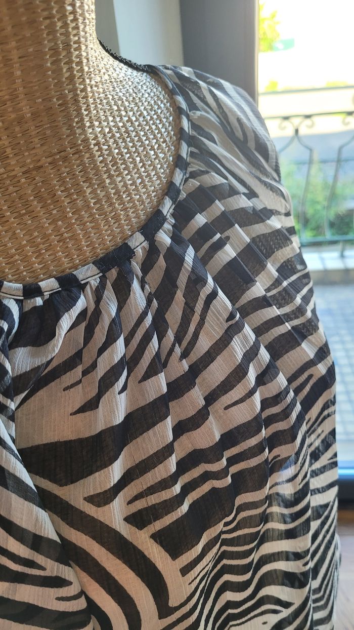 Chemisier blouse voile doublé breal - photo numéro 7