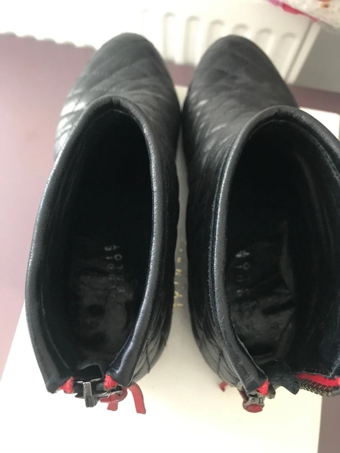 Bottines plates cuir matelassées Claudie Pierlot 38 - photo numéro 8