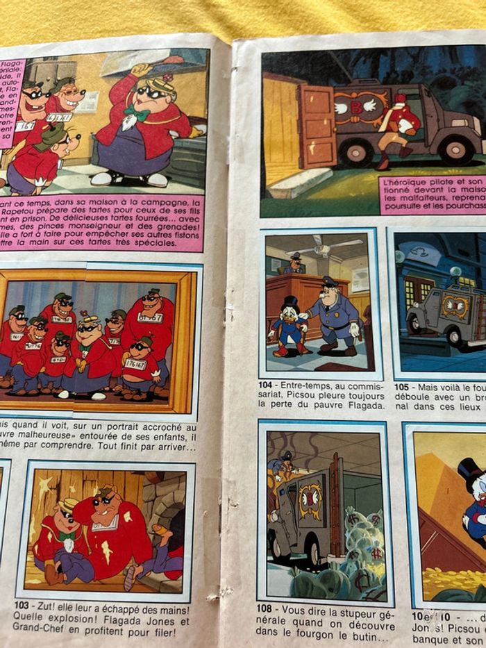 Livre à vignette panini - complet à 95 % 1987 Disney ducktales - la bande à picsou - photo numéro 8