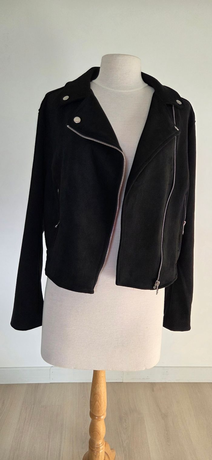 Veste perfecto en nubuck - photo numéro 2