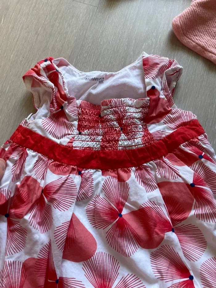 Lot obaibi robe fleuri et gilet - photo numéro 5