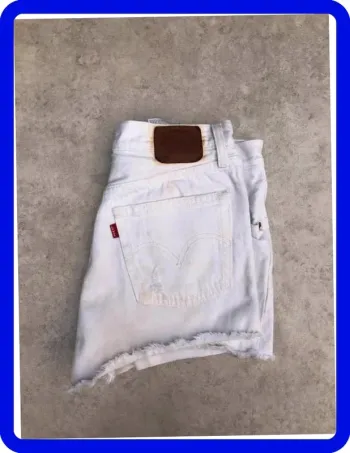 Short Levi's 501 W36 FR46 Blanc Femme Women #SHO1