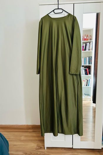 Abaya longue kaki voile intégré Neuve Dar Sunnah Taille Unique