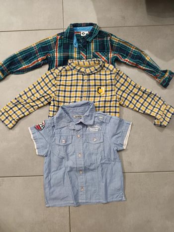 Lot de 3 chemise 24 mois
