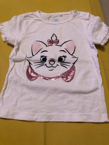 T shirt manches courtes fille 18 mois orchestra Disney