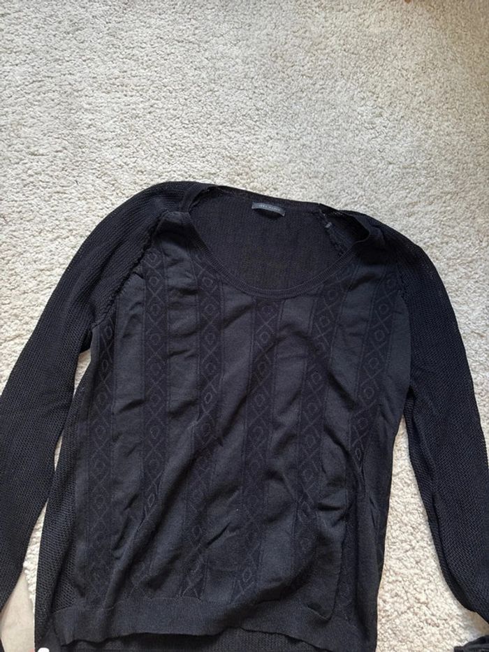 Lot de 2 pulls légers noirs IKKS taille XS - photo numéro 2