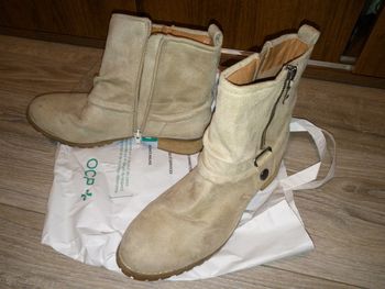 bottines beige