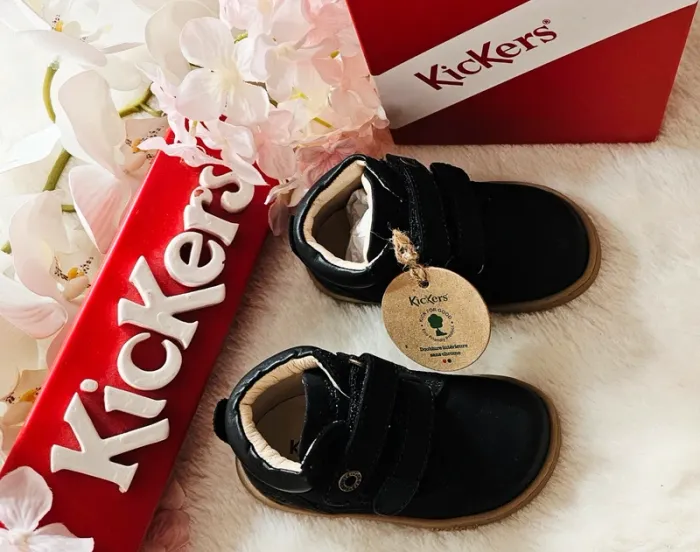 Bottes Bottines cuir Scratch 1er pas 👣 Kickers T20 - photo numéro 3