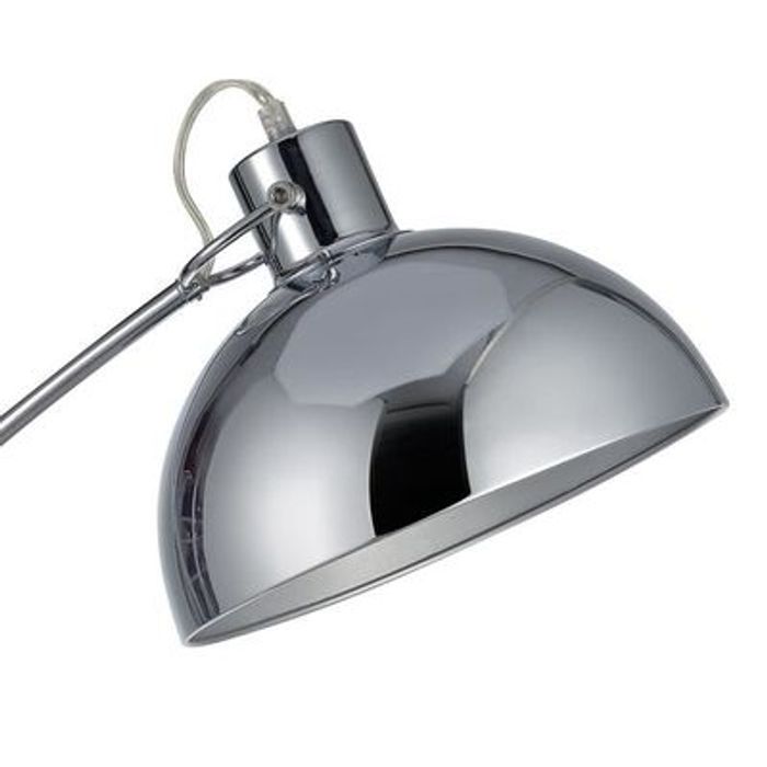 Lampadaire Arco métal arc lampe de salon sur pied arc intérieur chrome - photo numéro 2