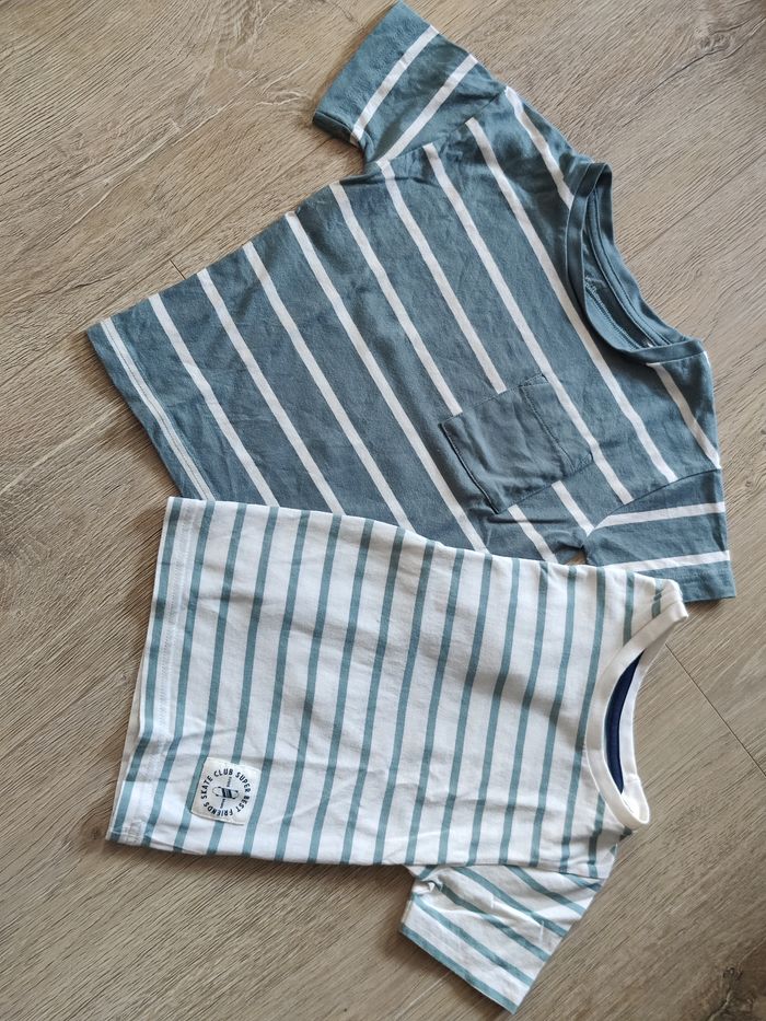 Lot de 2 tee shirt rayé Vertbaudet Taille 3 ans