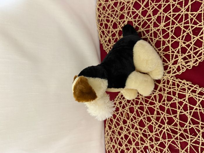 Doudou chien blanc noir marron PLAYKIDS - photo numéro 5