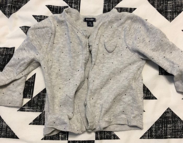 Gilet gris Kiabis 9 mois