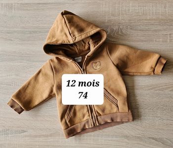 Sweat gilet à capuche garçon