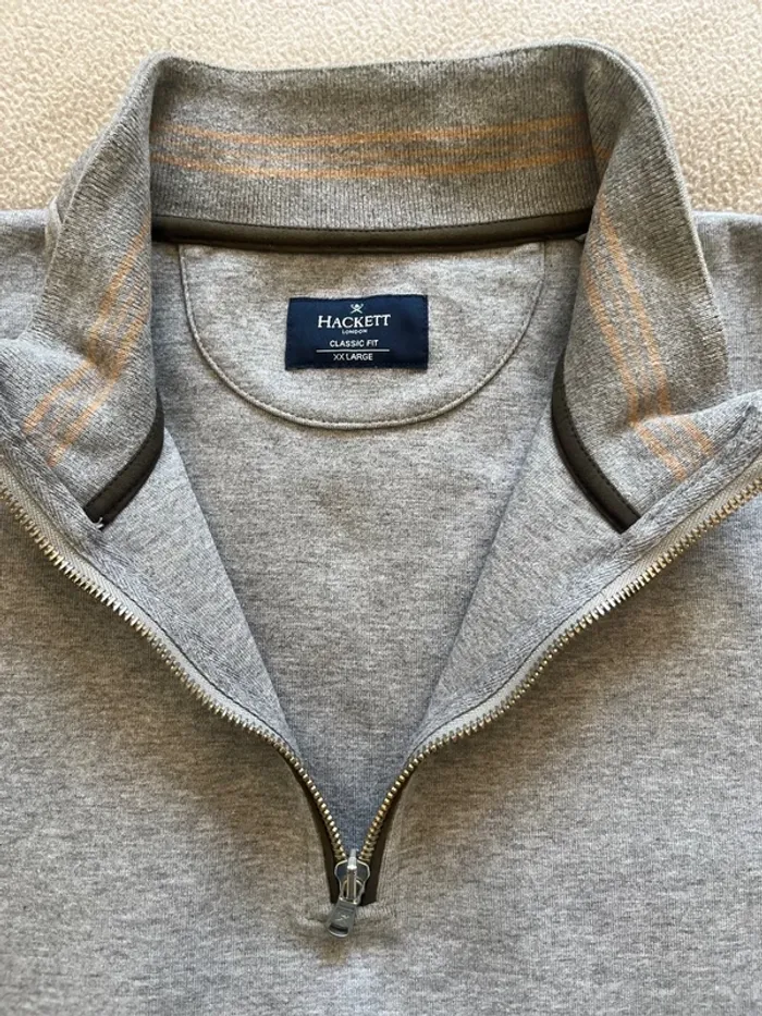 Sweat gris hackett xxl - photo numéro 5