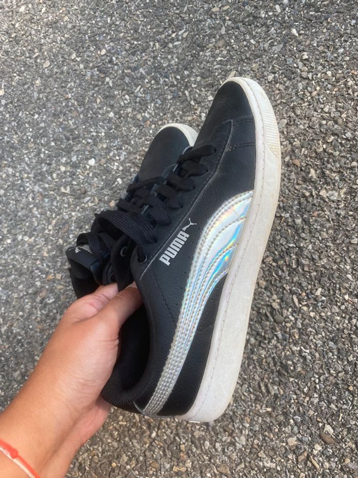 Basket puma noir argent - photo numéro 6