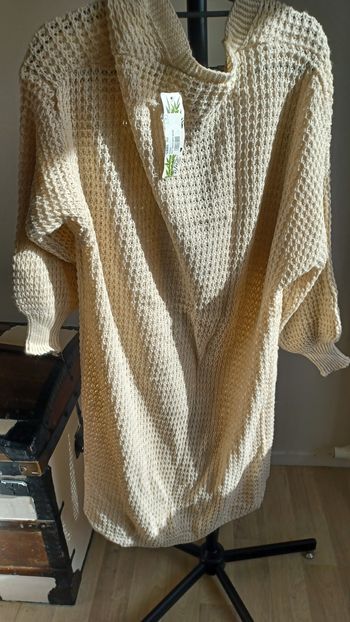 Gilet long et maille ajouré