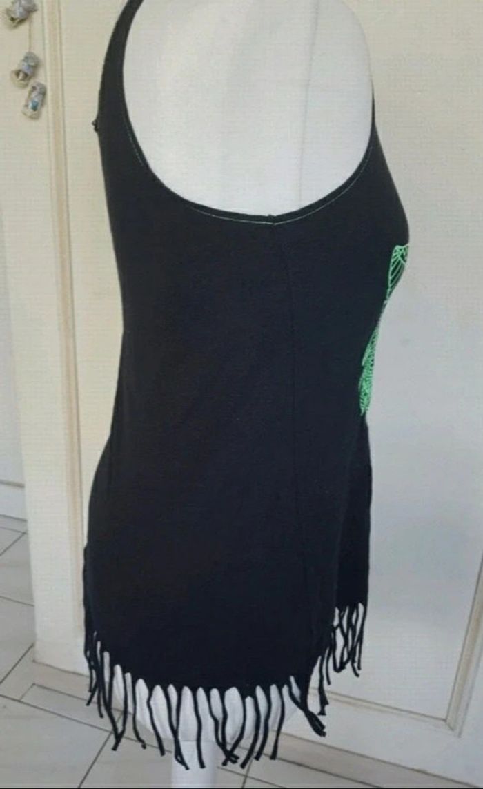 T shirt éthnique tigre fluo vert - photo numéro 4