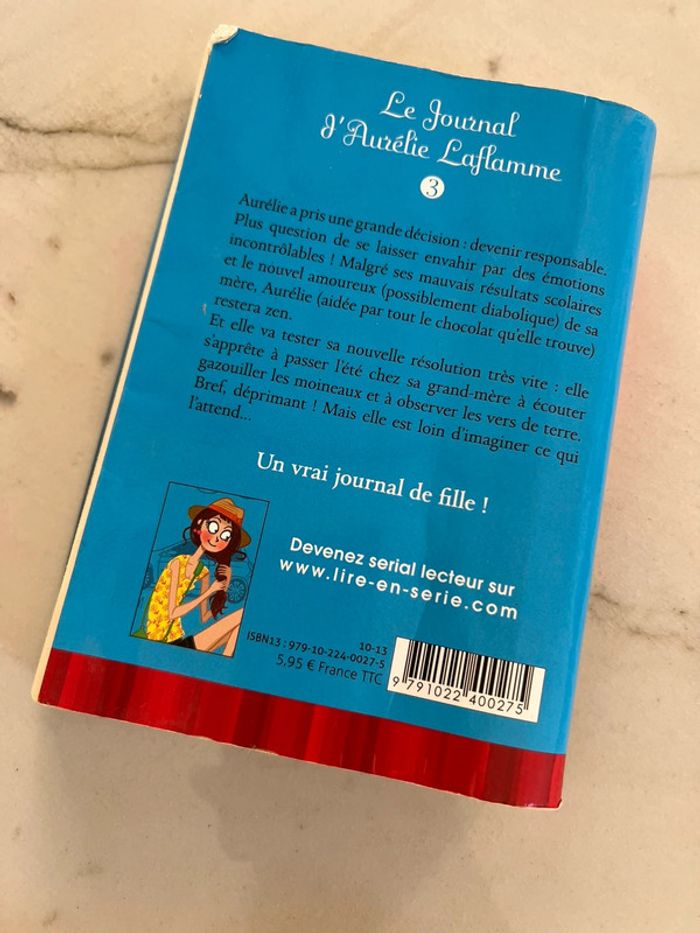 Livre « le journal d’aurelie laflamme » tome 3 - photo numéro 2