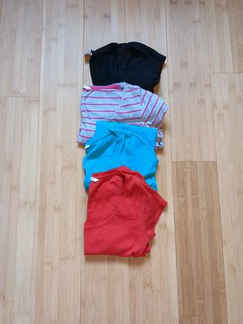 Lot 4 t-shirts unis Camaïeu