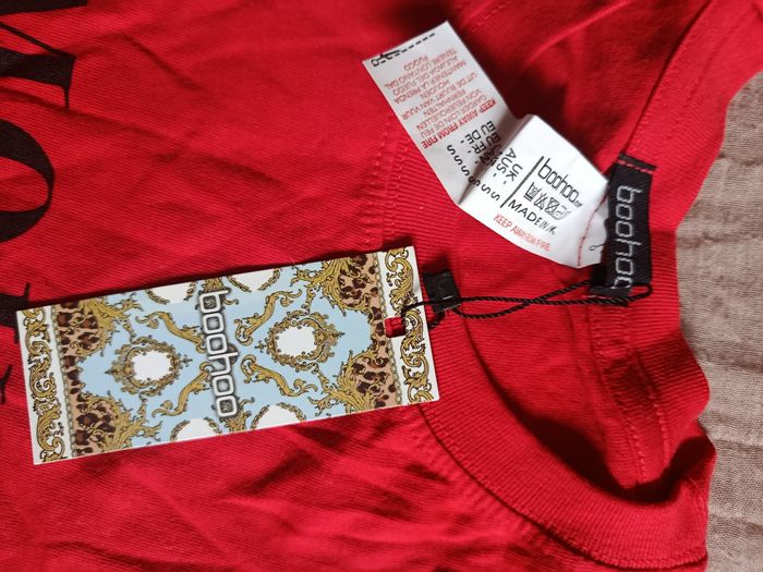 Tee-shirt rouge Boohoo en S - photo numéro 3