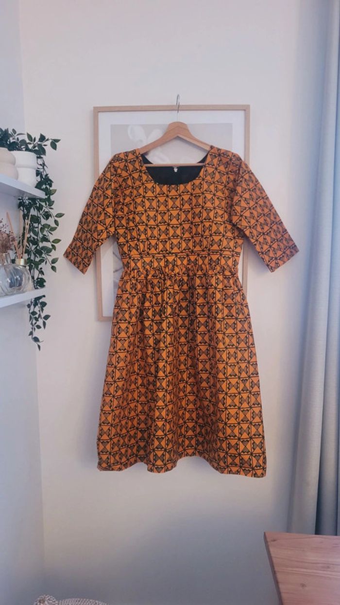 Robe mi-longue en wax - photo numéro 6