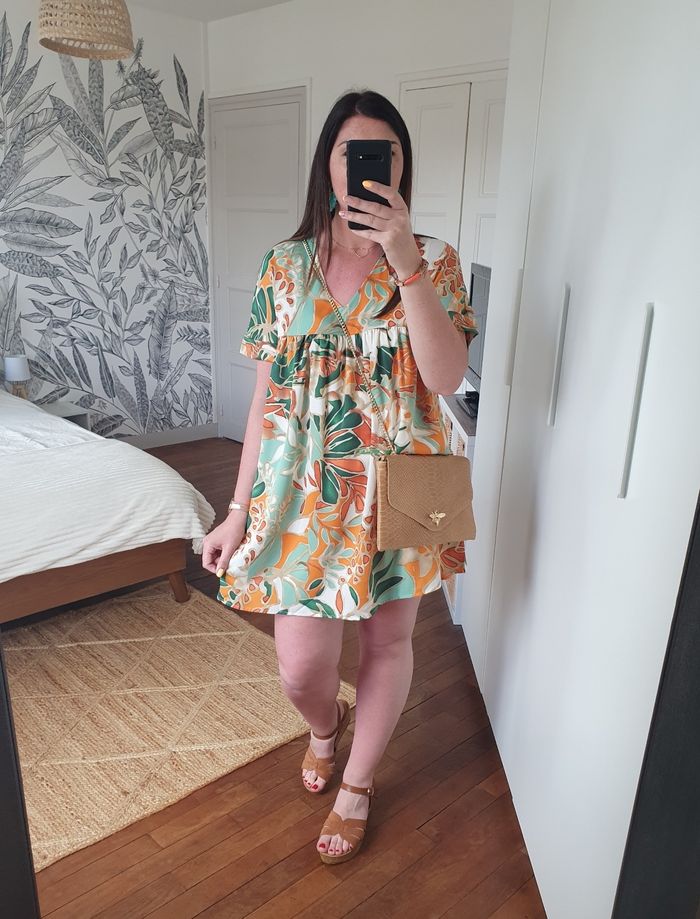 Combi-robe fluide tropicale Mexico Taille S/M