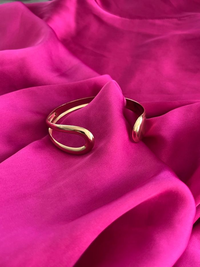 Jonc bracelet tendance acier inoxydable - photo numéro 2