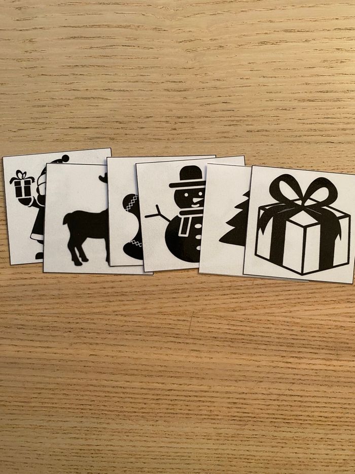 6 cartes Montessori pour bébé spécial Noël - photo numéro 2