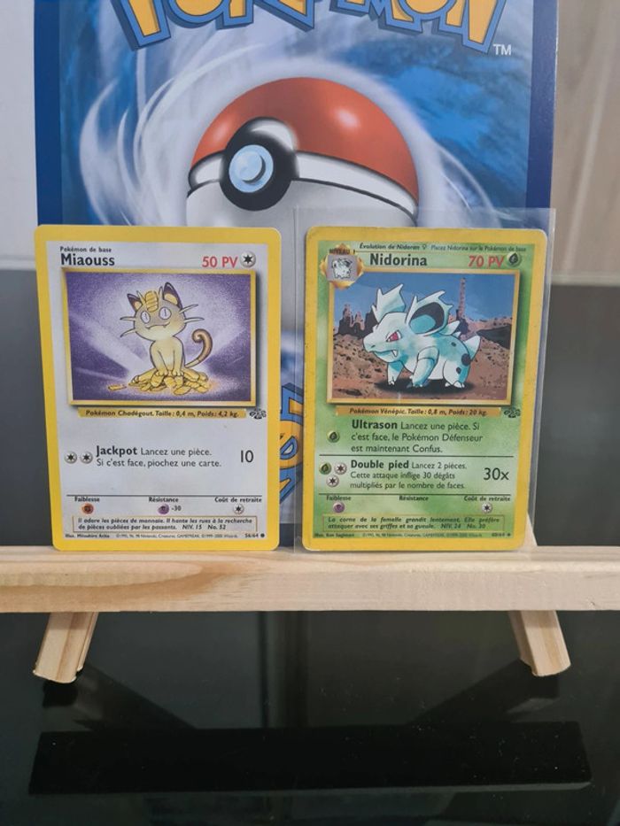 2 cartes Pokémon Jungle