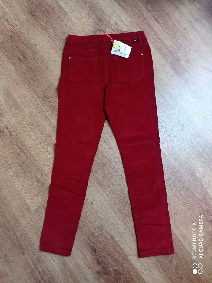 Jean fille velours slim, Lili Marelle, taille 12 ans NEUF - photo numéro 2