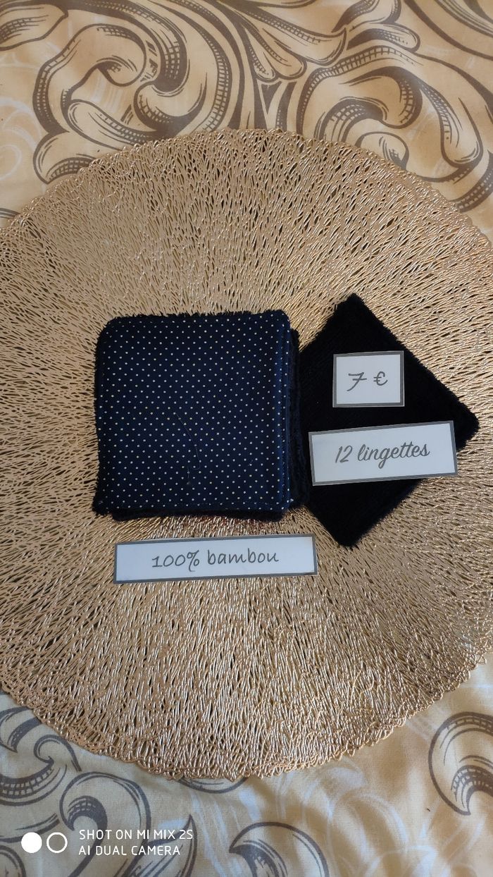 12 lingettes lavables neuf