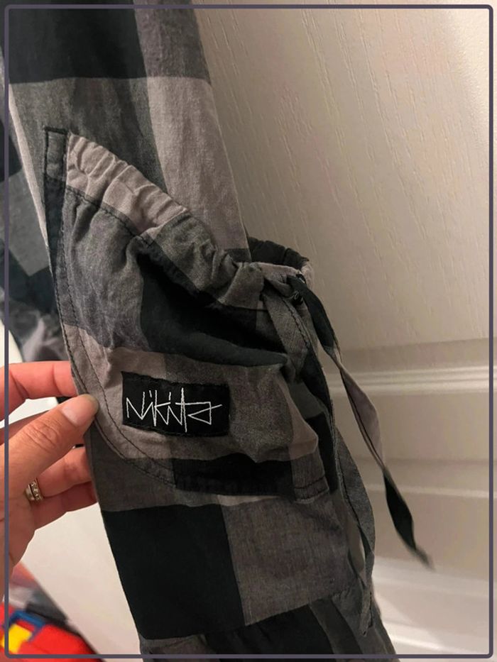 Robe Nikita taille XS carreaux gris noir - photo numéro 3