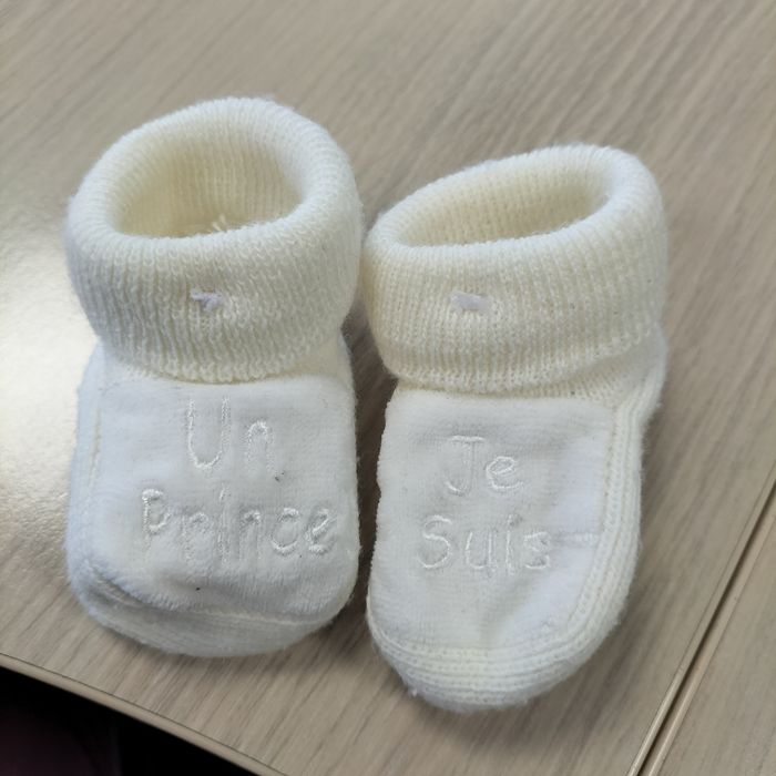 Chaussons naissance garçon