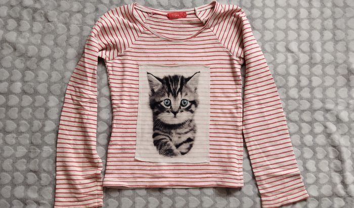 Tee-shirt manches longues chat - photo numéro 2