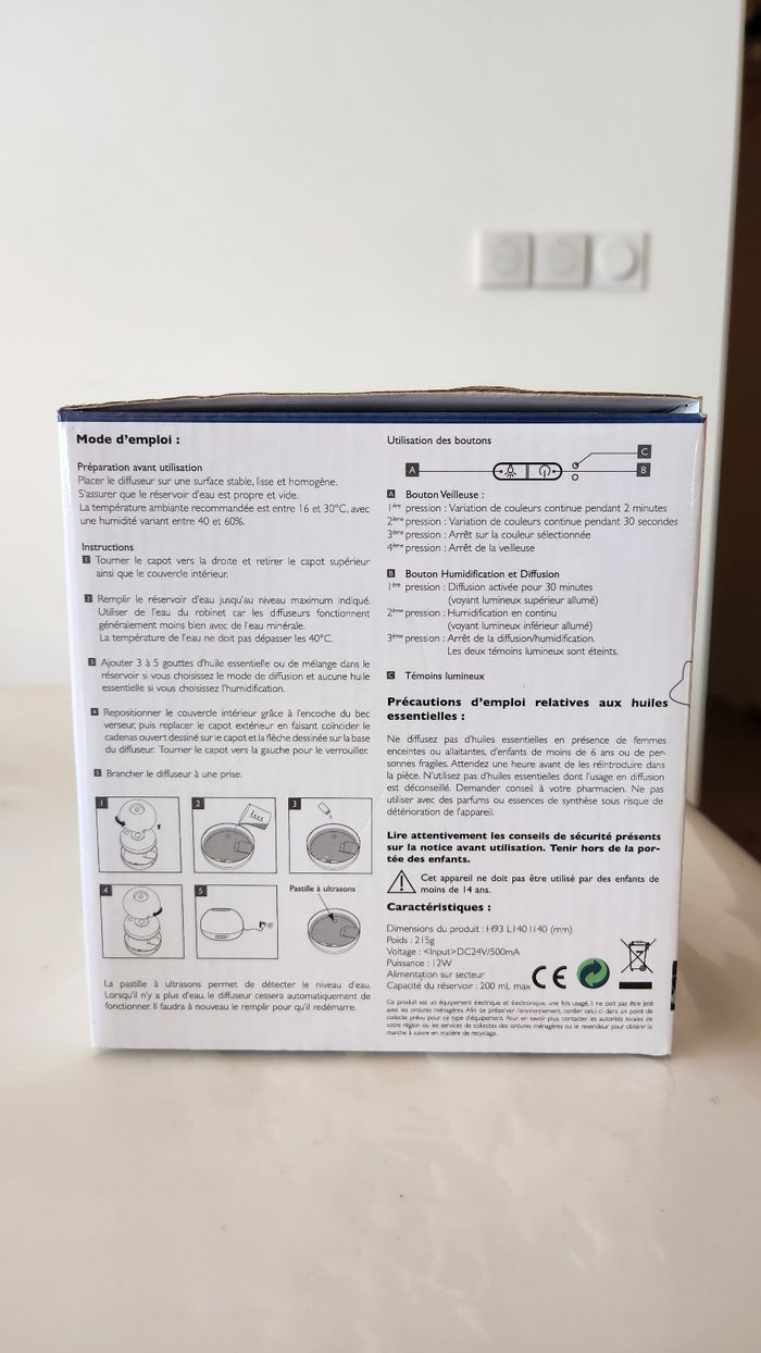 Diffuseur veilleuse bébé 3 en 1 Le comptoir Aroma - photo numéro 5