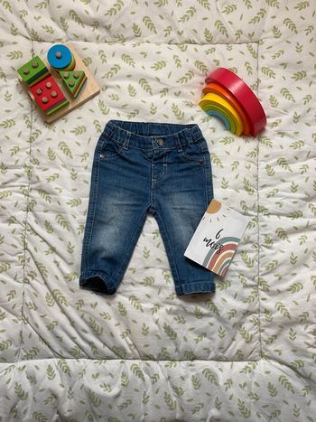 jean bleu taille réglable 6 mois disney