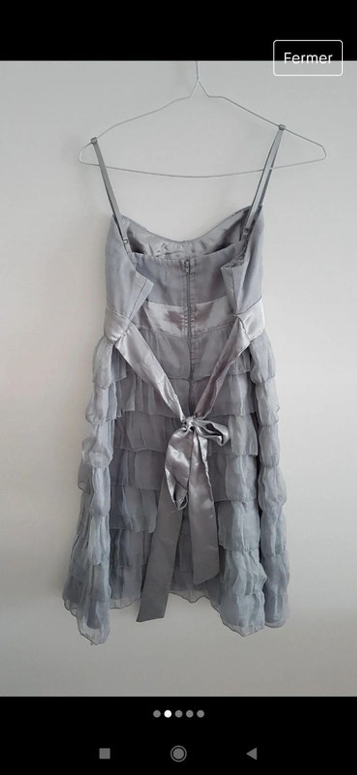 Robe de bal argenté - photo numéro 8