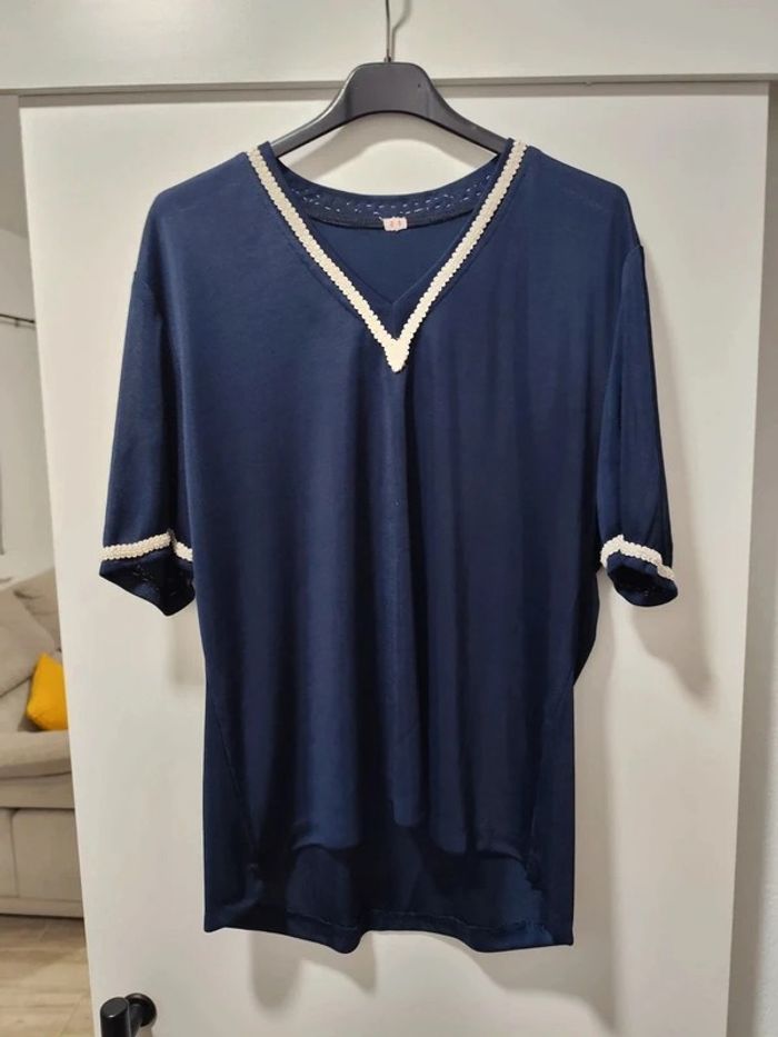 T-shirt taille 44 bleu marine