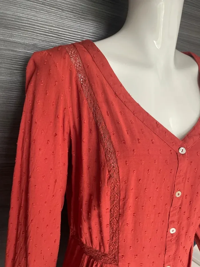 Blouse couleur rouille - photo numéro 3