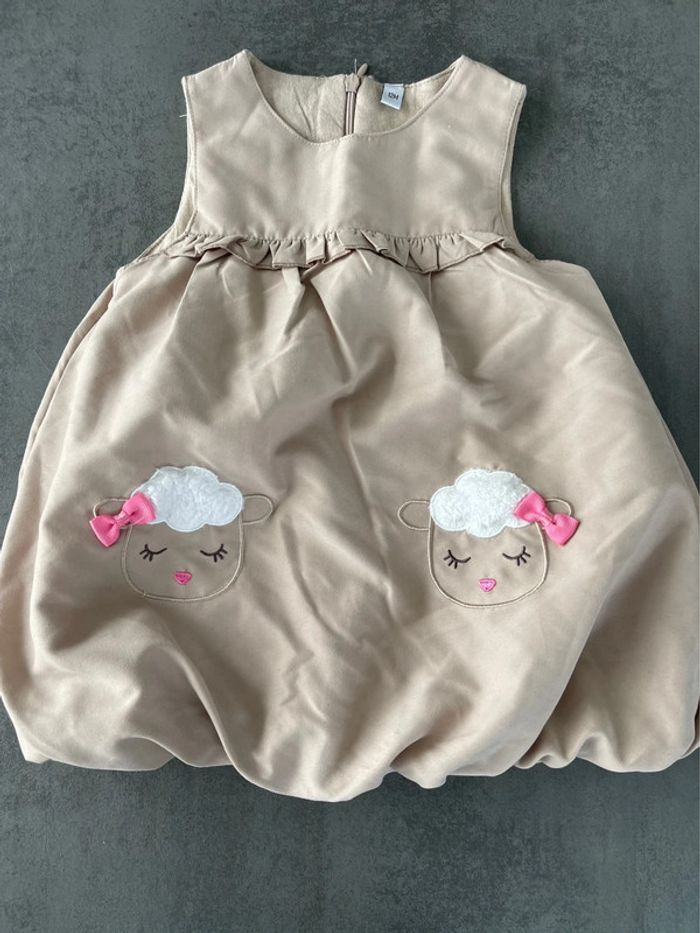 Lot pyjama + robe fille 12 mois - photo numéro 3