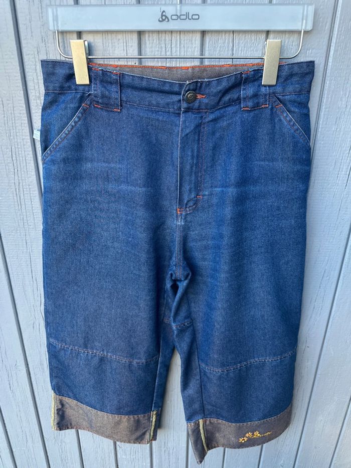 Bermuda bleu à poches tailles haute Roxy 38/M - photo numéro 2